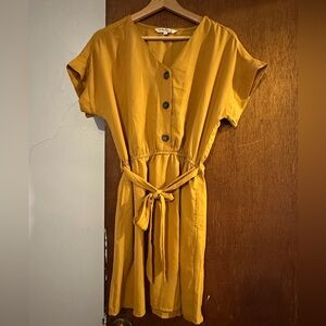 Dark yellow Indulge size medium dress with pockets